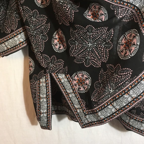 Max Studio Kimono Sz Small Oversized Boho Gyspy Lagenlook Boxy Artsy Layering - Picture 6 of 8